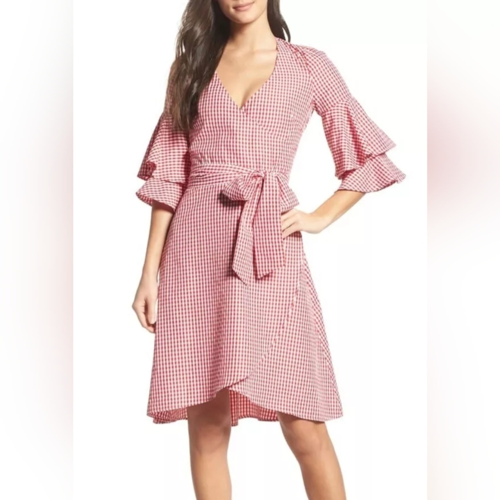 Gingham Red Dress